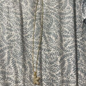 “K” bubble letter necklace